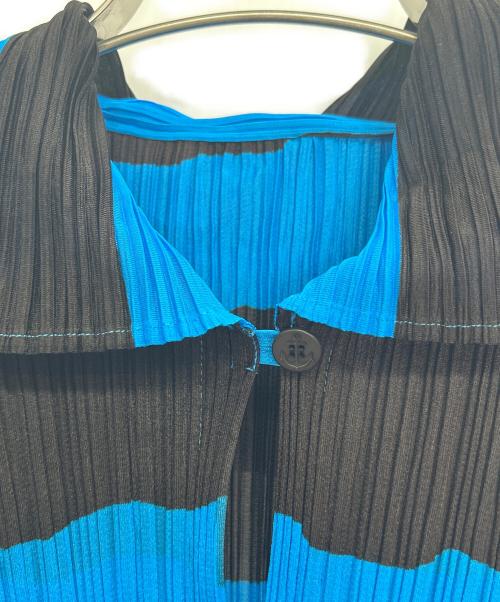 PLEATS PLEASE（プリーツプリーズ）PLEATS PLEASE (プリーツプリーズ) 長袖ブラウス ブルー サイズ:3の古着・服飾アイテム