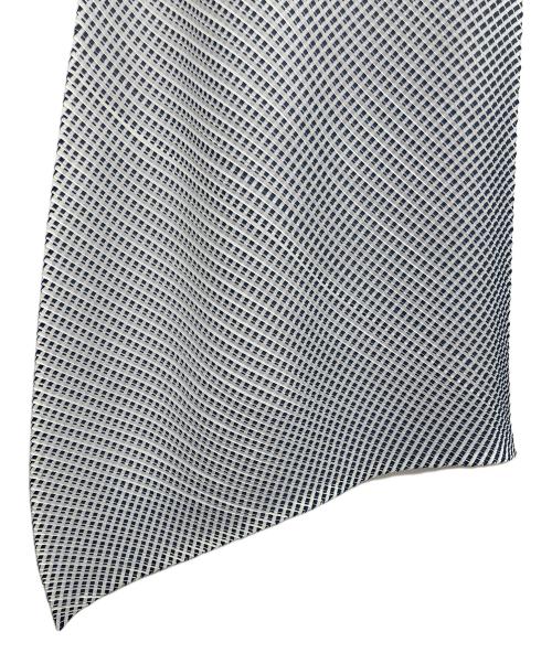 PLEATS PLEASE（プリーツプリーズ）PLEATS PLEASE (プリーツプリーズ) ノースリーブワンピース ネイビー×ホワイト サイズ:5の古着・服飾アイテム