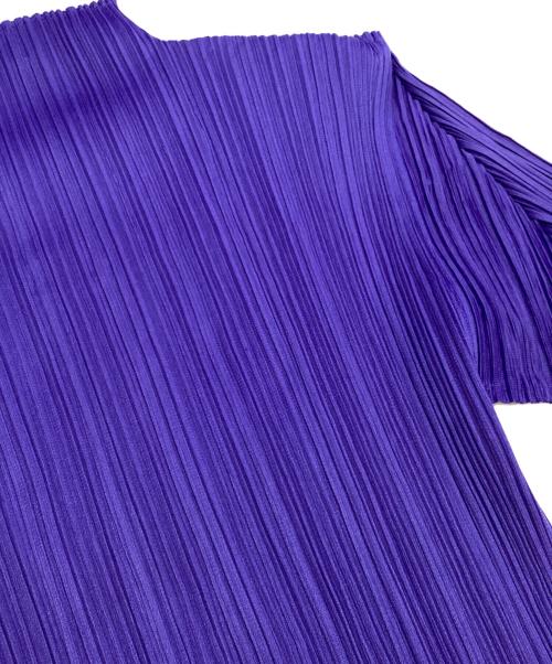 PLEATS PLEASE（プリーツプリーズ）PLEATS PLEASE (プリーツプリーズ) プリーツハイネックカットソー ブルー サイズ:3の古着・服飾アイテム