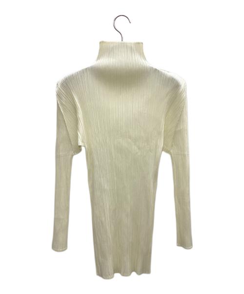 PLEATS PLEASE（プリーツプリーズ）PLEATS PLEASE (プリーツプリーズ) プリーツハイネックカットソー アイボリー サイズ:3の古着・服飾アイテム