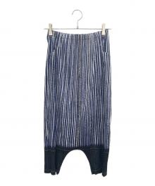 PLEATS PLEASE（プリーツプリーズ）の古着「サルエルパンツ」｜ブルー