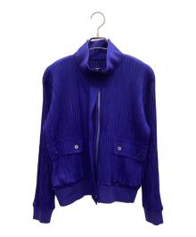 PLEATS PLEASE（プリーツプリーズ）の古着「ジップアップジャケット」｜ブルー