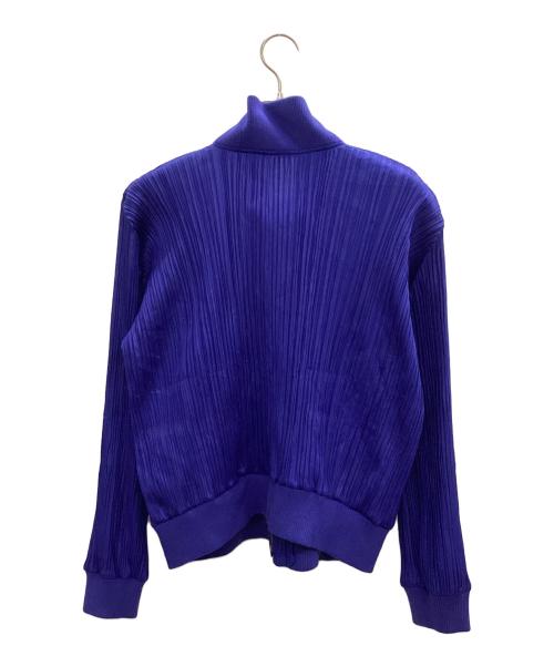 PLEATS PLEASE（プリーツプリーズ）PLEATS PLEASE (プリーツプリーズ) ジップアップジャケット ブルー サイズ:3の古着・服飾アイテム