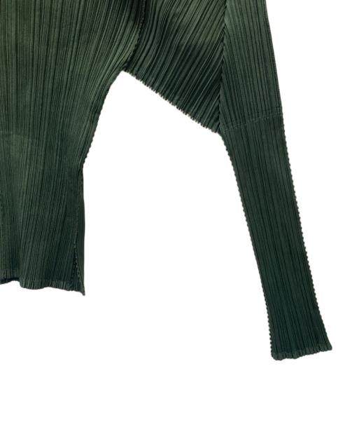 PLEATS PLEASE（プリーツプリーズ）PLEATS PLEASE (プリーツプリーズ) 長袖カットソー グリーン サイズ:3の古着・服飾アイテム