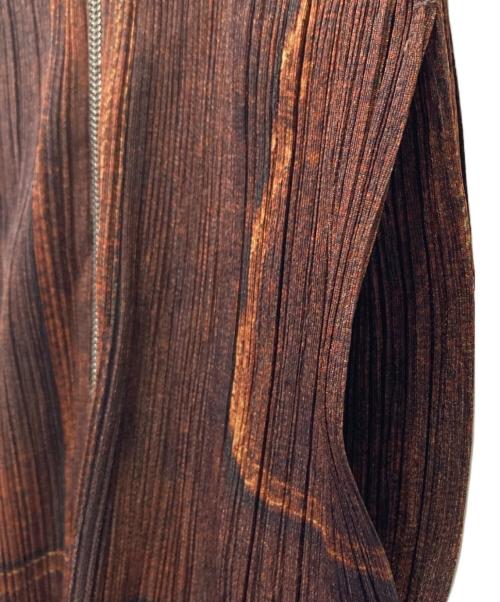 PLEATS PLEASE（プリーツプリーズ）PLEATS PLEASE (プリーツプリーズ) ジップアップベスト ブラウン サイズ:3の古着・服飾アイテム