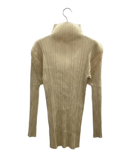 PLEATS PLEASE（プリーツプリーズ）PLEATS PLEASE (プリーツプリーズ) プリーツハイネックカットソー ベージュ サイズ:3の古着・服飾アイテム