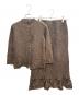 peplum by yoshiki hishinuma（ペプラム バイ ヨシキヒシヌマ）の古着「セットアップ」｜ブラウン