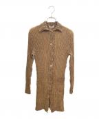 PEPLUM by YOSHIKI HISHINUMAペプラム バイ ヨシキヒシヌマ）の古着「ワンピース」｜ブラウン