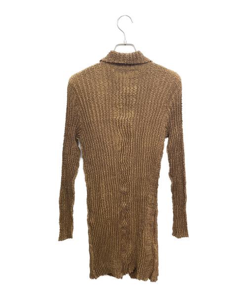 PEPLUM by YOSHIKI HISHINUMA（ペプラム バイ ヨシキヒシヌマ）PEPLUM by YOSHIKI HISHINUMA (ペプラム バイ ヨシキヒシヌマ) ワンピース ブラウン サイズ:2 未使用品の古着・服飾アイテム