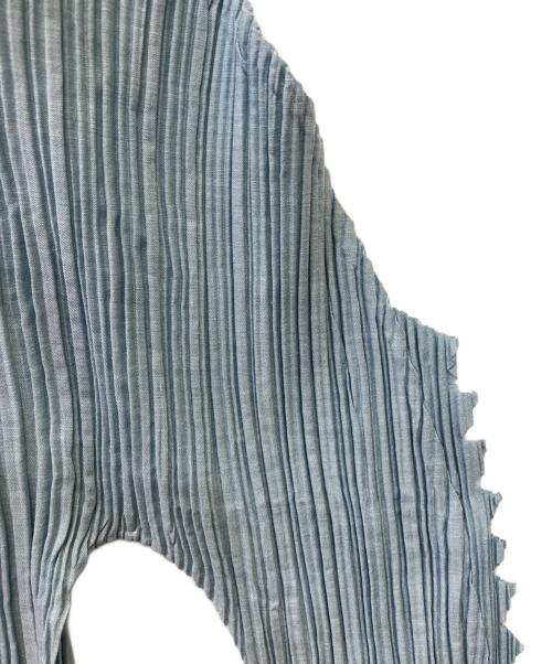 PLEATS PLEASE（プリーツプリーズ）PLEATS PLEASE (プリーツプリーズ) 長袖ブラウス スカイブルー サイズ:ｍの古着・服飾アイテム