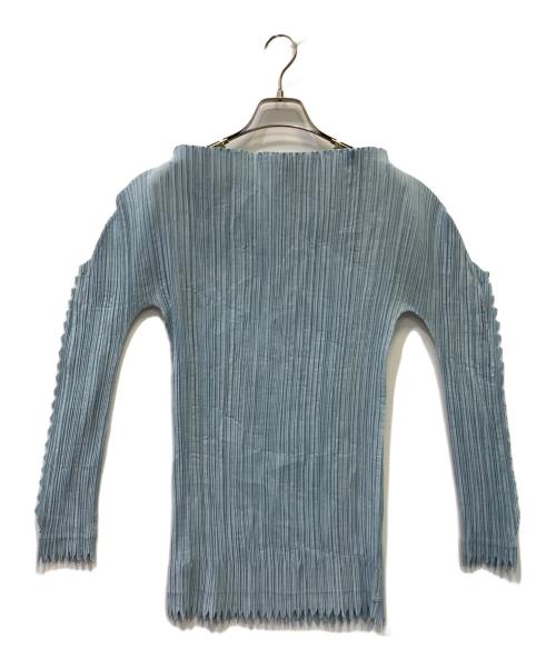 PLEATS PLEASE（プリーツプリーズ）PLEATS PLEASE (プリーツプリーズ) 長袖ブラウス スカイブルー サイズ:ｍの古着・服飾アイテム