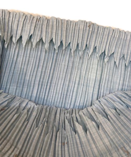 PLEATS PLEASE（プリーツプリーズ）PLEATS PLEASE (プリーツプリーズ) 長袖ブラウス スカイブルー サイズ:ｍの古着・服飾アイテム