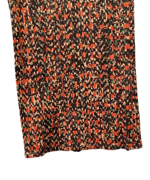 PLEATS PLEASE（プリーツプリーズ）PLEATS PLEASE (プリーツプリーズ) パンツ ブラック×オレンジ サイズ:3の古着・服飾アイテム