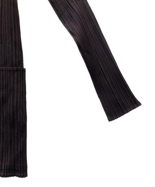 PLEATS PLEASE（プリーツプリーズ）PLEATS PLEASE (プリーツプリーズ) 薄手カーディガン ブラウン サイズ:3の古着・服飾アイテム