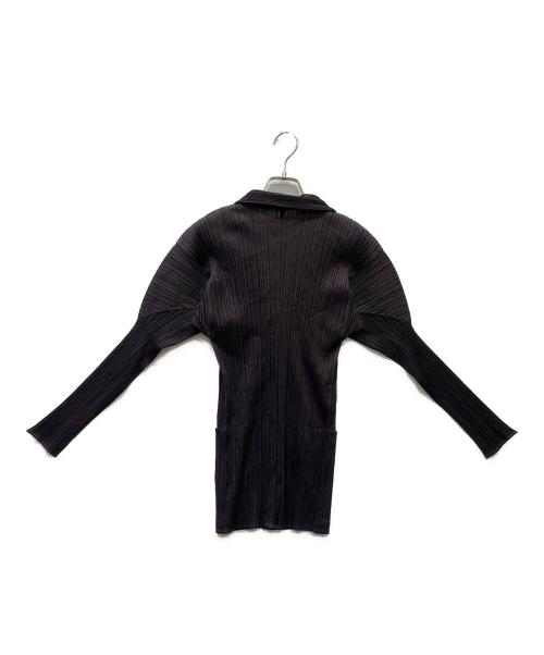 PLEATS PLEASE（プリーツプリーズ）PLEATS PLEASE (プリーツプリーズ) 薄手カーディガン ブラウン サイズ:3の古着・服飾アイテム