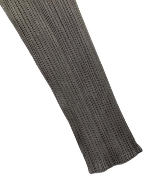 PLEATS PLEASE（プリーツプリーズ）PLEATS PLEASE (プリーツプリーズ) 薄手カーディガン グレー サイズ:4の古着・服飾アイテム