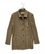 ISSEY MIYAKEイッセイミヤケ）の古着「プリーツジャケット」｜ブラウン