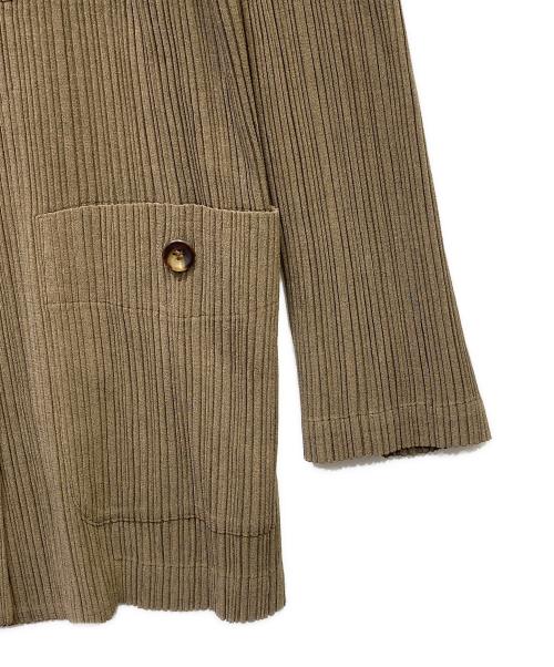 ISSEY MIYAKE（イッセイミヤケ）ISSEY MIYAKE (イッセイミヤケ) プリーツジャケット ブラウン サイズ:2の古着・服飾アイテム
