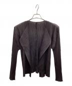 PLEATS PLEASEプリーツプリーズ）の古着「カーディガン」｜ブラック