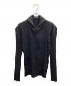 PLEATS PLEASEプリーツプリーズ）の古着「プリーツジャケット」｜ブラック