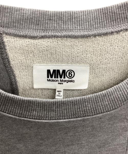 MM6 Maison Margiela（エムエムシックスメゾンマルジェラ）MM6 Maison Margiela (エムエムシックスメゾンマルジェラ) スウェットシャツ グレー サイズ:Lの古着・服飾アイテム