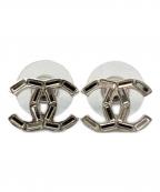 CHANELシャネル）の古着「ココマークピアス」｜シルバーカラー