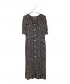 AKRIS puntoアクリスプント）の古着「半袖ワンピース」｜ブラック×ホワイト