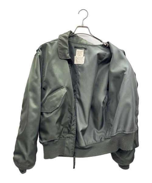 HOUSTON（ヒューストン）HOUSTON (ヒューストン) フライトジャケット カーキ サイズ:LARGEの古着・服飾アイテム