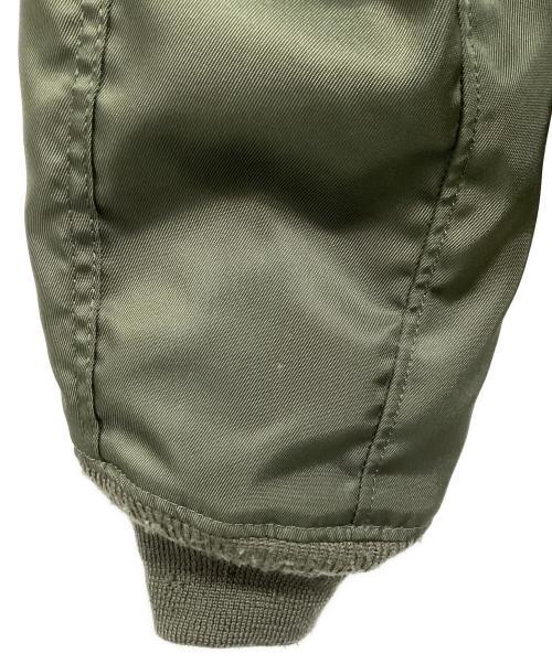 HOUSTON（ヒューストン）HOUSTON (ヒューストン) フライトジャケット カーキ サイズ:LARGEの古着・服飾アイテム