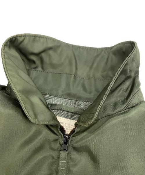 HOUSTON（ヒューストン）HOUSTON (ヒューストン) フライトジャケット カーキ サイズ:LARGEの古着・服飾アイテム