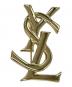 Yves Saint Laurent（イヴサンローラン）の古着「ロゴブローチ」｜ゴールドカラー