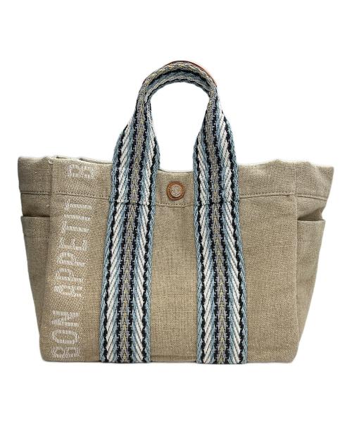 A.D.M.J.（エーディーエムジェイ）A.D.M.J. (エーディーエムジェイ) ガーデントートバッグ ベージュの古着・服飾アイテム