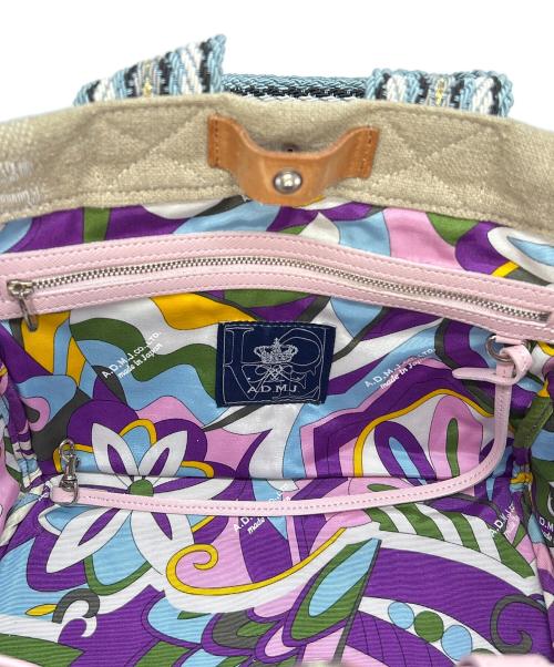 A.D.M.J.（エーディーエムジェイ）A.D.M.J. (エーディーエムジェイ) ガーデントートバッグ ベージュの古着・服飾アイテム