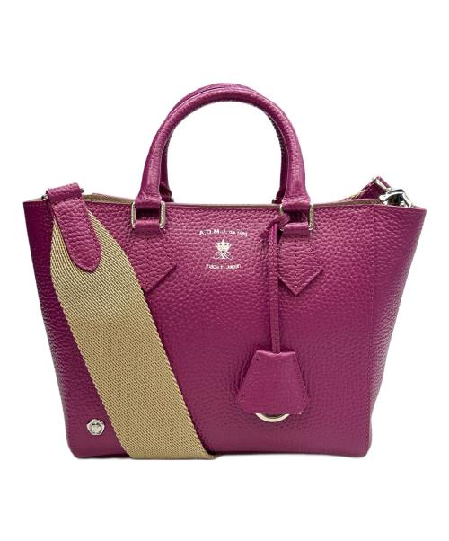 A.D.M.J.（エーディーエムジェイ）A.D.M.J. (エーディーエムジェイ) 2WAYバッグ ピンクの古着・服飾アイテム