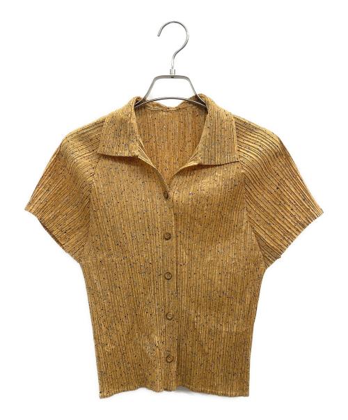 PLEATS PLEASE（プリーツプリーズ）PLEATS PLEASE (プリーツプリーズ) 半袖シャツ イエロー サイズ:3の古着・服飾アイテム