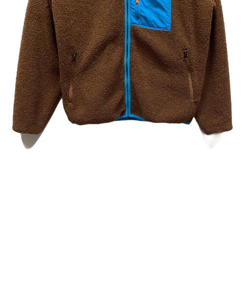 HUF（ハフ）HUF (ハフ) ボアジャケット ブラウン×ブルー サイズ:Sの古着・服飾アイテム