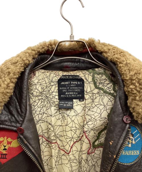 AVIREX（アヴィレックス）AVIREX (アヴィレックス) G-1フライトジャケット ブラウン サイズ:Mの古着・服飾アイテム
