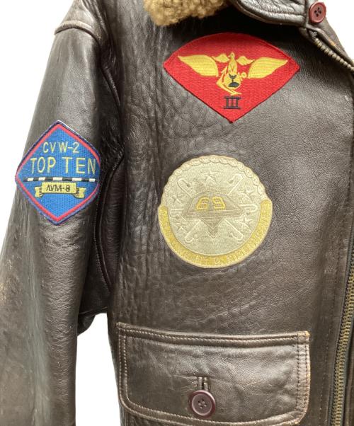 AVIREX（アヴィレックス）AVIREX (アヴィレックス) G-1フライトジャケット ブラウン サイズ:Mの古着・服飾アイテム