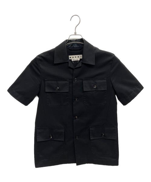 MARNI（マルニ）MARNI (マルニ) 半袖シャツ ブラック サイズ:44の古着・服飾アイテム