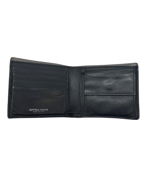 BOTTEGA VENETA（ボッテガベネタ）BOTTEGA VENETA (ボッテガベネタ) 2つ折り財布 ブラックの古着・服飾アイテム