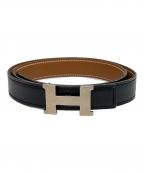 HERMESエルメス）の古着「レザーベルト」｜ブラウン