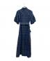 Vivienne Westwood RED LABEL (ヴィヴィアンウエストウッドレッドレーベル) 半袖ワンピース ブルー×グリーン サイズ:M：12000円