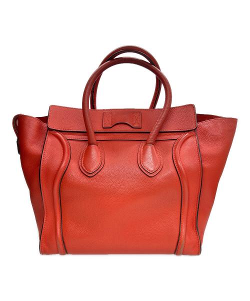 CELINE（セリーヌ）CELINE (セリーヌ) ハンドバッグ レッドの古着・服飾アイテム