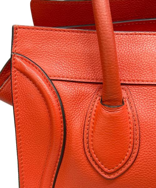 CELINE（セリーヌ）CELINE (セリーヌ) ハンドバッグ レッドの古着・服飾アイテム
