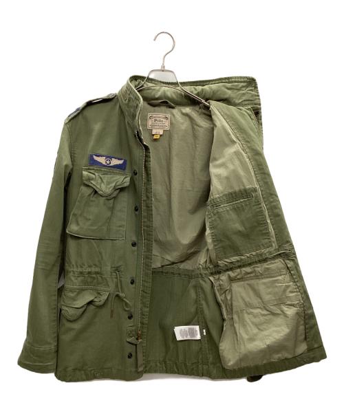 POLO RALPH LAUREN（ポロ・ラルフローレン）POLO RALPH LAUREN (ポロ・ラルフローレン) ミリタリージャケット オリーブ サイズ:170/92Aの古着・服飾アイテム