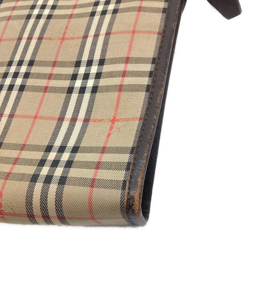 Burberry's（バーバリーズ）Burberry's (バーバリーズ) クラッチバッグ ベージュ×ブラウンの古着・服飾アイテム