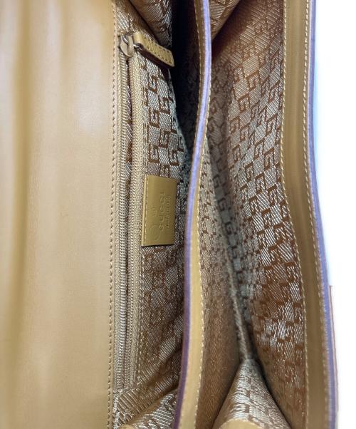 GUCCI（グッチ）GUCCI (グッチ) ワンショルダーバッグ ベージュ×ブラウンの古着・服飾アイテム