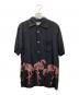 Aloha Blossom（アロハブロッサム）の古着「アロハシャツ」｜ブラック
