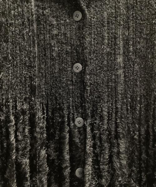 PLEATS PLEASE（プリーツプリーズ）PLEATS PLEASE (プリーツプリーズ) シャギーニットジャケット ブラック サイズ:3の古着・服飾アイテム