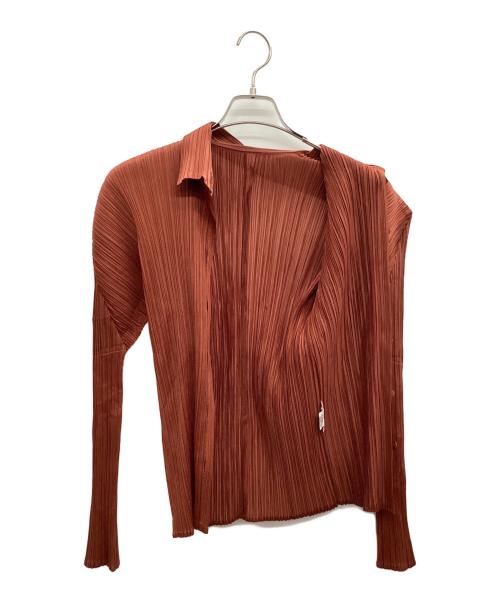 PLEATS PLEASE（プリーツプリーズ）PLEATS PLEASE (プリーツプリーズ) プリーツシャツ ブラウン サイズ:3の古着・服飾アイテム